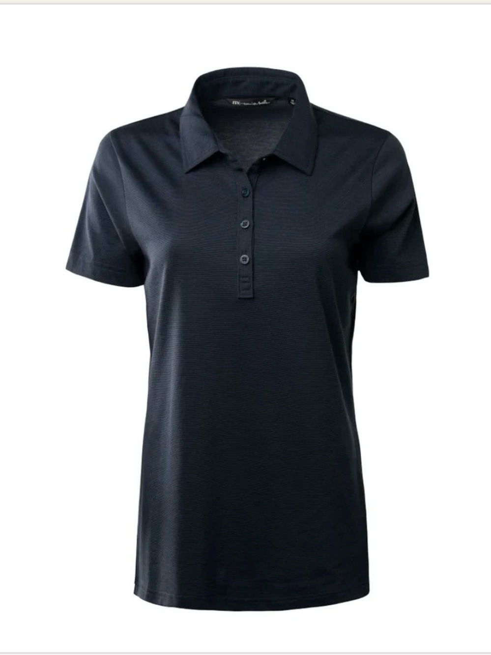 Travis Mathew Women's Navy Short-Sleeve Button-Down Polo